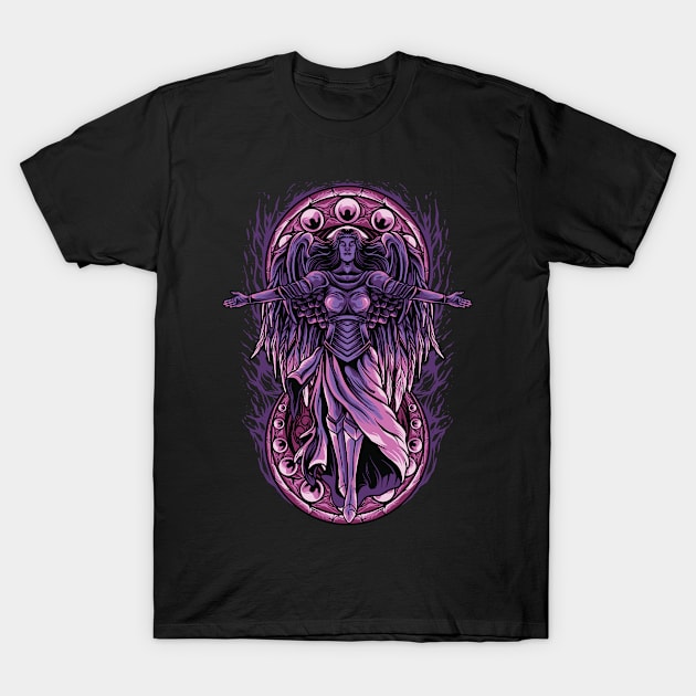 Guardian Goddess Angel T-Shirt by PosterpartyCo